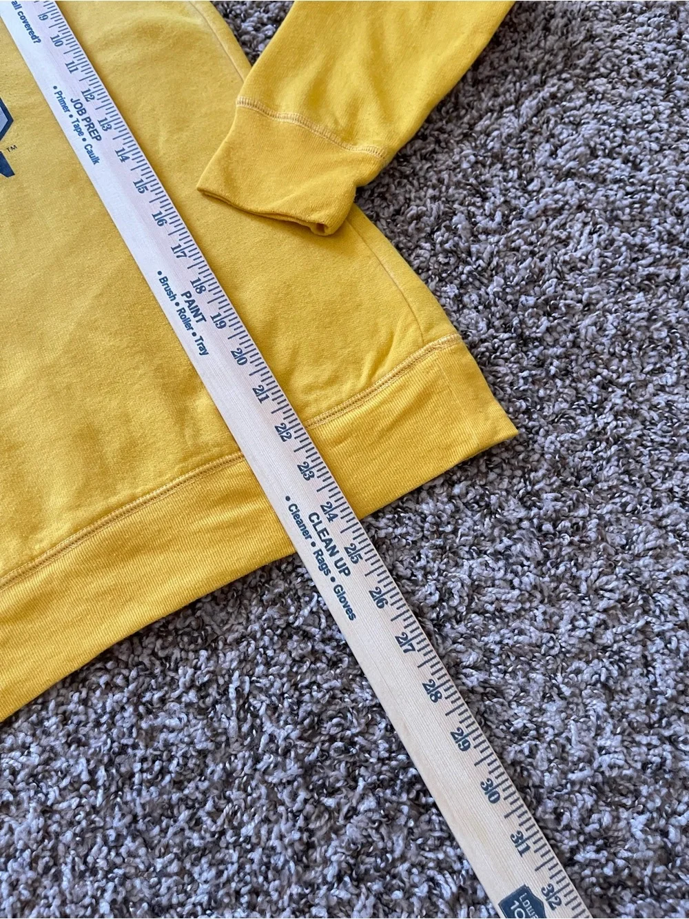 MTV Music Television Hoodie Yellow Retro Varsity Stripe Sweatshirt Womens Size L